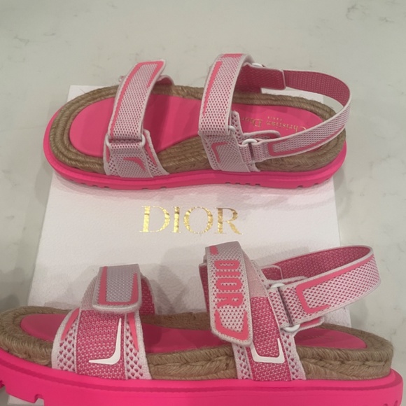 Technical Mesh Rubber Dioract Sandals 42 Fuchsia White - Picture 2 of 5
